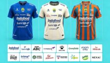 Jersey home, away, third Persib Bandung, dan sponsor