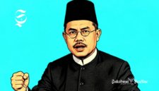 KH Ahmad Sanusi ketika masih muda - Ilustrasi sukabumiheadline.com