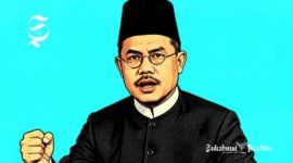 KH Ahmad Sanusi ketika masih muda - Ilustrasi sukabumiheadline.com