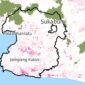 Kawasan hutan primer (hijau) dan kawasan tutupan hutan yang hilang (pink) - GNW