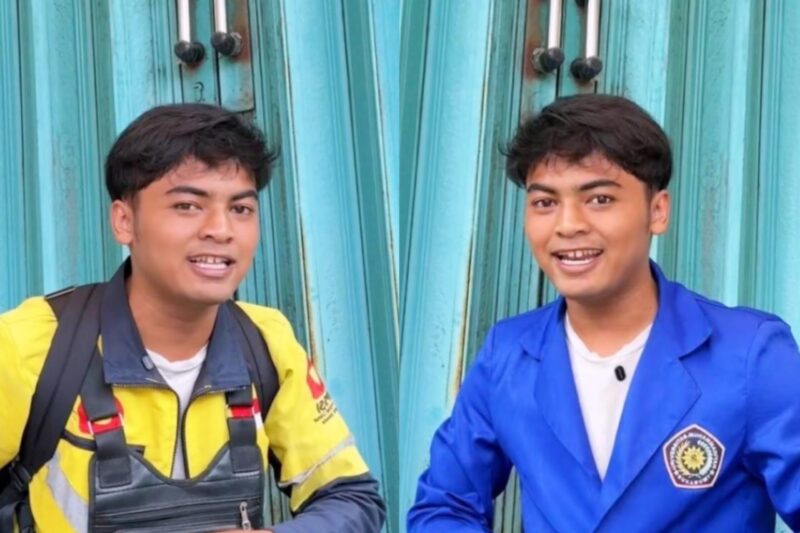 Mahasiswa asal Sukabumi nyambi jadi ojol sebelum kuliah - Ist