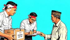 Panitia HUT RI sedang meminta iuran dari warga - Ilustrasi sukabumiheadline.com