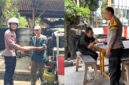 Polsek Kalapanunggal berbagi makan gratis - Ist
