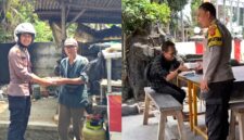 Polsek Kalapanunggal berbagi makan gratis - Ist