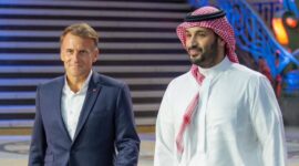 Putra Mahkota Arab Saudi Mohammed bin Salman diterima Presiden Prancis Emmanuel Macron - Saudi Gazette
