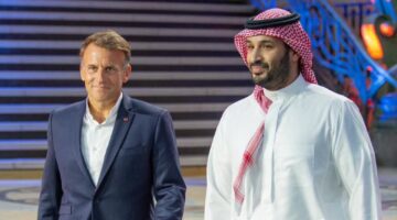 Putra Mahkota Arab Saudi Mohammed bin Salman diterima Presiden Prancis Emmanuel Macron - Saudi Gazette