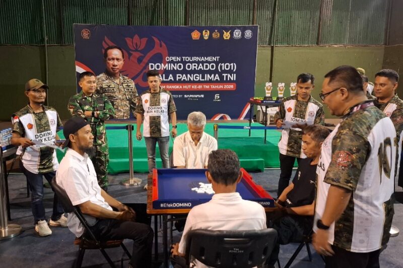 74 tim ikuti turnamen domino Sukabumi - Kodim 0607/Sukabumi