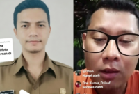 Bayu Zulkarnaen, ASN Pemkot Bogor (kiri) dan pegawai BPBD Kota Bogor, BILLY live TikTok - Ist