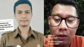 Bayu Zulkarnaen, ASN Pemkot Bogor (kiri) dan pegawai BPBD Kota Bogor, BILLY live TikTok - Ist