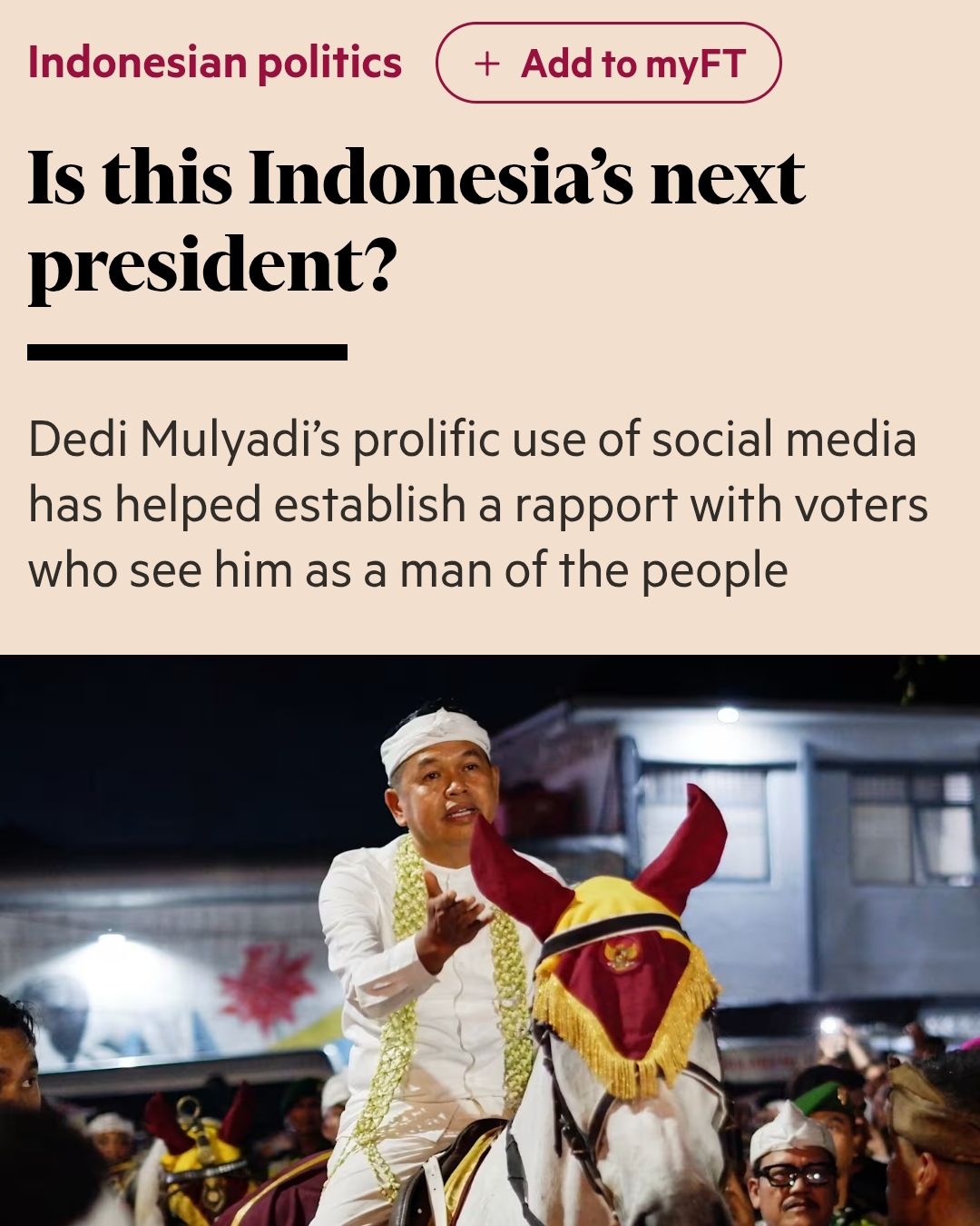 "Content Governor": Kinerja KDM diberitakan media Inggris 1 Berita Financial Times tentang Dedi Mulyadi - Ist