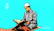 Ilustrasi Muslim sedang membaca AlQuran - sukabumiheadline.com
