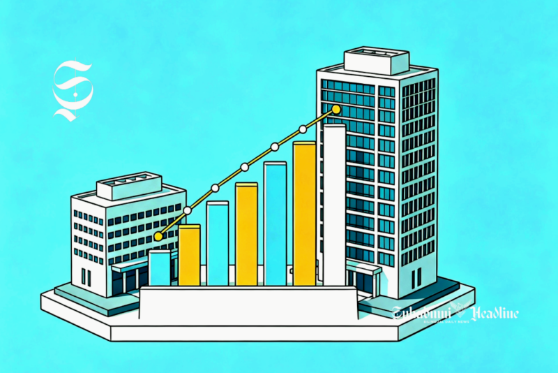 Ilustrasi grafik pertumbuhan ekonomi - sukabumiheadline.com