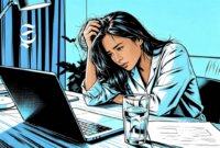 Ilustrasi lelah setelah bekerja - sukabumiheadline.com