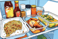Ilustrasi menyimpan sisa makanan dalam kulkas - sukabumiheadline.com