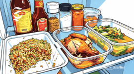 Ilustrasi menyimpan sisa makanan dalam kulkas - sukabumiheadline.com