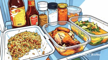 Ilustrasi menyimpan sisa makanan dalam kulkas - sukabumiheadline.com