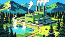 Ilustrasi pembangkit listrik tenaga panas bumi atau geothermal - sukabumiheadline.com