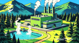 Ilustrasi pembangkit listrik tenaga panas bumi atau geothermal - sukabumiheadline.com