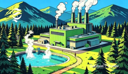 Ilustrasi pembangkit listrik tenaga panas bumi atau geothermal - sukabumiheadline.com
