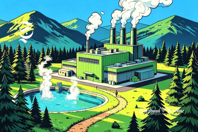 Ilustrasi pembangkit listrik tenaga panas bumi atau geothermal - sukabumiheadline.com