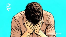 Ilustrasi pria sedang depresi - sukabumiheadline.com