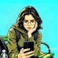 Ilustrasi seorang perempuan sedang melamun - sukabumiheadline.com