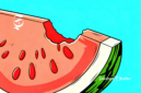 Ilustrasi sepotong buah semangka - sukabumiheadline.com