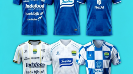 Jersey Persib di ASEAN Club Championship Shopee Cup 2026/2027 (kanan) - Ist