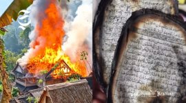 Rumah Sekretaris Desa Sinar Resmi terbakar - Kasepuhan Sinarresmi