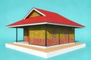 Desain rumah bantuan Human Initiative (HI) dan Internationale Humanitaire Hulporganisatie (IHH) Belanda di Sukabumi - Dok. HI