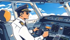 Ilustrasi kapten pilot Indonesia di kokpit pesawat - sukabumiheadline.com
