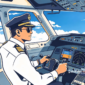 Ilustrasi kapten pilot Indonesia di kokpit pesawat - sukabumiheadline.com