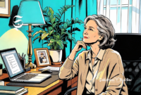 Ilustrasi perempuan berusia 50 tahun - sukabumiheadline.com
