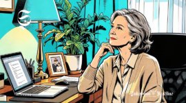 Ilustrasi perempuan berusia 50 tahun - sukabumiheadline.com