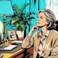 Ilustrasi perempuan berusia 50 tahun - sukabumiheadline.com
