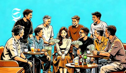 Ilustrasi perempuan dikelilingi laki-laki - sukabumiheadline.com