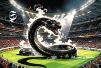Ilustrasi ular raksasa dalam stadion - sukabumiheadline.com