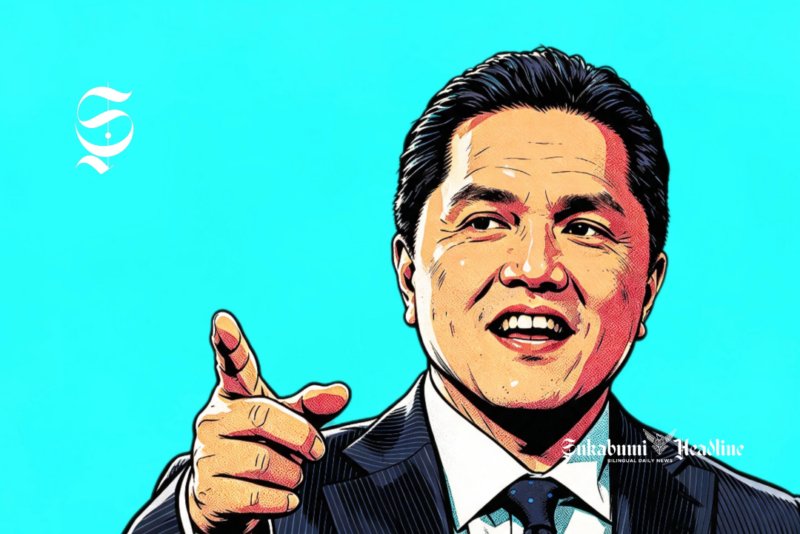 Ketum PSSI dan Menpora Erick Thohir - Ilustrasi sukabumiheadline.com