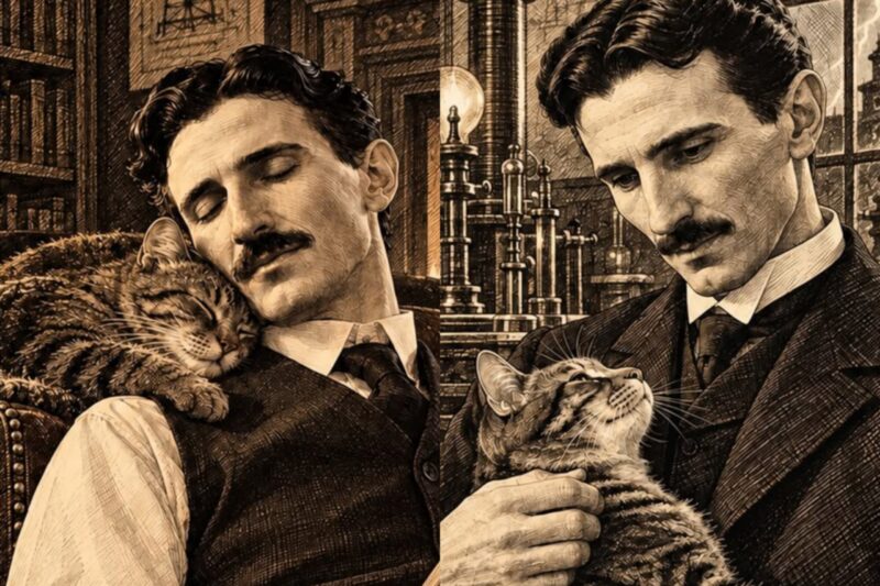 Nikola Tesla dan kucing kesayangannya, Macak - Ist