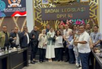 PPMAN) serta Koalisi Kawal RUU Masyarakat Adat di Gedung Nusantara I, Jakarta - PPMAN