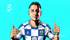 Pemain Persib Bandung, Luka Menalo - Ilustrasi sukabumiheadline.com