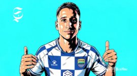 Pemain Persib Bandung, Luka Menalo - Ilustrasi sukabumiheadline.com