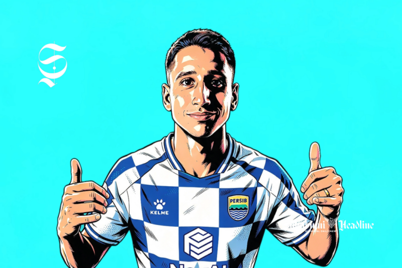 Pemain Persib Bandung, Luka Menalo - Ilustrasi sukabumiheadline.com