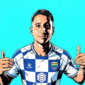 Pemain Persib Bandung, Luka Menalo - Ilustrasi sukabumiheadline.com