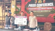 Rilis penangkapan dua eksekutor pecah kaca dan gembos ban beromzet Rp4,1 miliar di Sukabumi - Humas Polres Cianjur