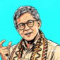 Rocky Gerung - Ilustrasi sukabumiheadline.com