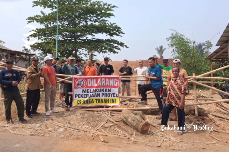 Warga Sukamulya Sukabumi protes tanah aset desa dipindahtangankan ke swasta - sukabumiheadline.com